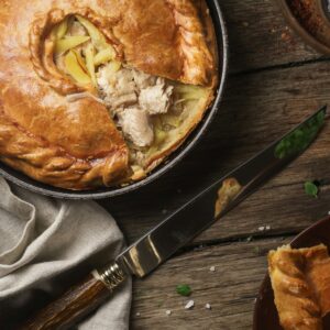 Chicken & Leek Phyllo Pie